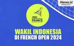 Infografis Daftar 13 Wakil Indonesia di French Open 2024