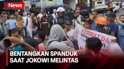 Bentangkan Spanduk saat Jokowi Melintas, Petugas Amankan Warga Gunungkidul