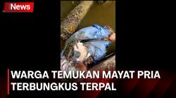 Geger! Warga Temukan Mayat Terbungkus Terpal di Sungai Aceh