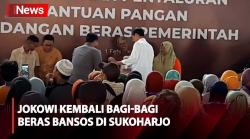 Jokowi Jamin Bantuan Pangan hingga Juni saat Bagi-Bagi Beras Bansos di Sukoharjo