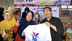 Caleg Partai Perindo Ustaz Yusuf Mansur Sosialisasi Pencoblosan di Bambu Apus