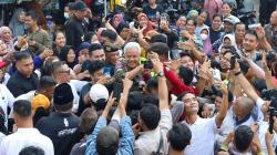 Ganjar Blusukan ke Pasar Palembang, Komitmen Perjuangkan Harga Pangan Murah dan Lapangan Kerja<