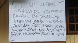 Kantor Bawaslu Puncak Jaya Dipalang Puluhan Pandis