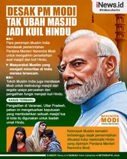 Infografis Tokoh Muslim India Desak PM Modi Tak Ubah Masjid Jadi Kuil Hindu