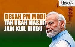 Infografis Tokoh Muslim India Desak PM Modi Tak Ubah Masjid Jadi Kuil Hindu