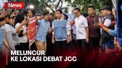 Prabowo-Gibran Meluncur ke Lokasi Debat JCC