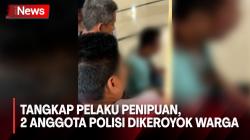 Detik-Detik 2 Anggota Polisi Dikeroyok Warga saat Tangkap Pelaku Penipuan Online di OKI