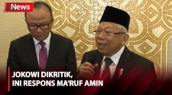 Universitas Ramai-Ramai Kritik Sikap Politik Jokowi, Ma'ruf Amin Buka Suara