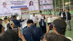 Gelar Bazar Murah di Blok S, Caleg Perindo Liliana Tanoesoedibjo Janji Selalu Pro Rakyat