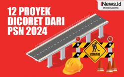 Infografis Daftar 12 Proyek Dicoret dari PSN 2024