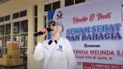 Senam Sehat Ceria dengan Caleg Perindo Venna Melinda, Sosialisasi Pemilu sambil Berolahraga