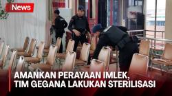 Amankan Perayaan Imlek, Tim Gegana Lakukan Sterilisasi Vihara dan Klenteng
