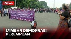 Gelar Aksi di Monas, Ratusan Perempuan Tolak Ketidaknetralan Presiden Jokowi dalam Pemilu
