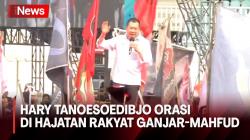 Orasi di Hajatan Rakyat, Hary Tanoesoedibjo Sebut Ganjar-Mahfud Punya Integritas dan Berani Berantas Korupsi
