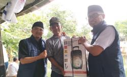 Caleg Perindo Yusuf Mansur dan Wahyu Nur Iman Beri Sound System untuk Warga Cipayung