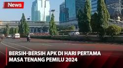 Hari Pertama Masa Tenang Pemilu 2024, Jalan Gatot Subroto hingga Simpang Susun Semanggi Bersih dari APK
