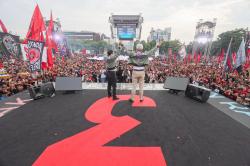Foto-Foto Hajatan Rakyat di Semarang Dipenuhi Pendukung Ganjar-Mahfud
