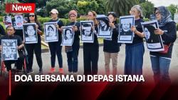 Gelar Doa Bersama di Depan Istana, Tangis Pecah dari Keluarga Korban Penghilangan Paksa Aktivis 98 