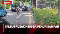 Sisa kampanye Akbar Prabowo-Gibran, Taman Sekitar GBK Rusak hingga Penuh Sampah