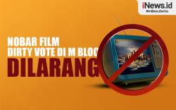 Infografis Nobar Film Dirty Vote di M Bloc Dilarang
