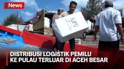 Terus Dikebut, Distribusi Logistik Pemilu ke Pulau Terluar di Aceh Besar