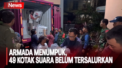 Armada Pengangkut Menumpuk, 49 Kotak Suara Belum Tersalurkan