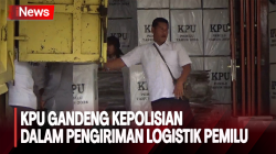  KPU Samosir Gandeng Kepolisian dalam Pengiriman Logistik Pemilu ke 9 Kecamatan
