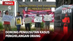 Koalisi Masyarakat Sipil Demo di Depan Komnas HAM, Dorong Pengusutan Kasus Penghilangan Orang