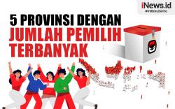 Infografis Daftar 5 Provinsi dengan Jumlah Pemilih Terbanyak di Pemilu 2024