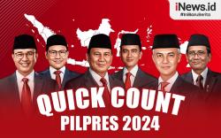 Quick Count Voxpol Center: Anies-Cak Imin 25,86%, Prabowo-Gibran 57,45%, Ganjar-Mahfud 16,68%
