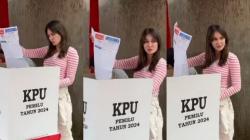 Kocak, Luna Maya Kaget saat Buka Surat Suara di TPS: Ini Siapa? 