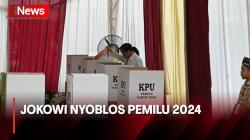 Detik-Detik Presiden Jokowi Bersama Iriana Nyoblos Pemilu 2024