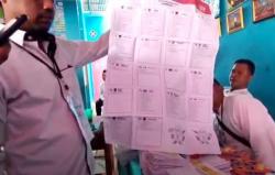Ratusan Surat Suara di Bandarlampung Sudah Tercoblos, Bawaslu Hentikan Pencoblosan