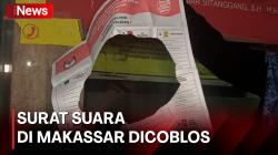 Viral Video Surat Suara Dicoblos Jadi Dua Tusukan Besar di Makassar