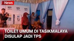 Tak Ada Tempat, Toilet Umum di Tasikmalaya Disulap Jadi TPS Pemilu 2024 