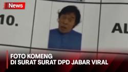 Pose Unik di Surat Suara, Komeng Diprediski Lolos ke Senayan Usai Unggul Jauh dari Calon DPD Jabar yang Lain