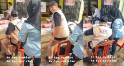 Viral, Perempuan Ini Datang ke TPS Bukan untuk Nyoblos tapi Revisi Skripsi, Netizen: Strategi Bagus!