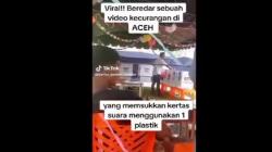 Viral Diduga Oknum Caleg di Aceh Masukkan 10 Surat Suara ke Kotak sambil Ancam Warga