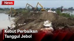  Pemungutan Suara Terganggu Banjir, Kementerian PUPR Kebut Perbaikan Tanggul Jebol di Demak