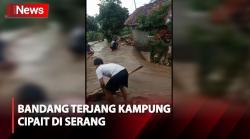 Belasan Rumah Warga di Kampung Cipait Serang Rusak usai Diterjang Banjir Bandang