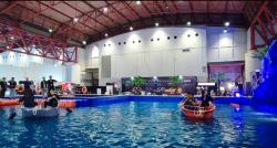 Ada Kolam Raksasa di Tengah Area Pameran IIMS 2024, Pengunjung Bisa Naik Perahu