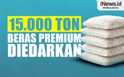 Infografis 15.000 Ton Beras Premium Diedarkan ke Ritel Modern se-Jabodetabek 