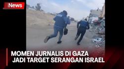  Video Detik-Detik Jurnalis di Gaza Lari Kepanikan, Ngaku Jadi Target Serangan Israel 