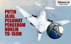 Infografis Vladimir Putin Jajal Pesawat Pengebom Nuklir Tu-160M