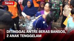 Ditinggal Ambil Bansos 2 Anak Tenggelam di Sungai Sragi Pekalongan, 1 Tewas-1 Hilang