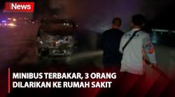 Minibus Terbakar dalam Kecelakaan Beruntun di Tol Solo-Semarang, 3 Orang Dilarikan ke Rumah Sakit