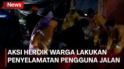  Aksi Heroik Warga Halau Kendaraan saat Pohon Besar Tumbang di Lembang 