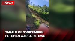 Puluhan Orang Tertimbun Longsor saat Melintasi Jalanan di Luwu