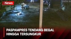 Momen Anggota Paspampres Tendang Begal Hingga Tersungkur di Bekasi
