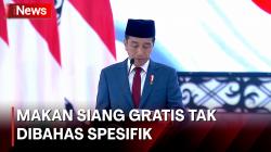 Jokowi Sebut Tak Ada Bahas Program Makan Siang Gratis saat Sidang Kabinet 